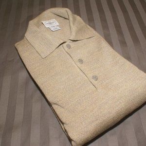 Linea Uomo Men's Merino Wool Sweater Size L - Made in Italy